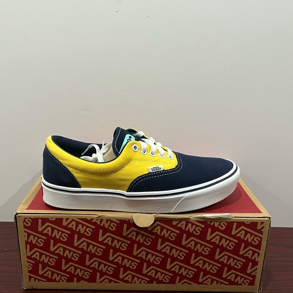 Vans Era ComfyCush, VN0A3WM9VNO, Blue & Yellow - Picture 1 of 12